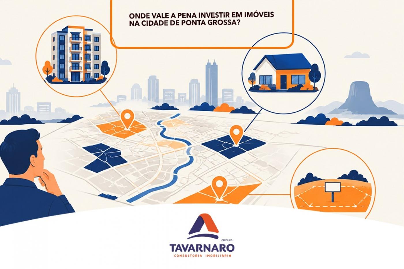 Onde vale a pena investir em im�veis na cidade de Ponta Grossa?