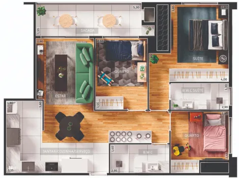 imagem 2 - Apartamento - Padrão imagem 2 - Apartamento - Padrão