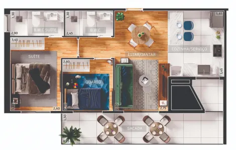 imagem 2 - Apartamento - Padrão imagem 2 - Apartamento - Padrão